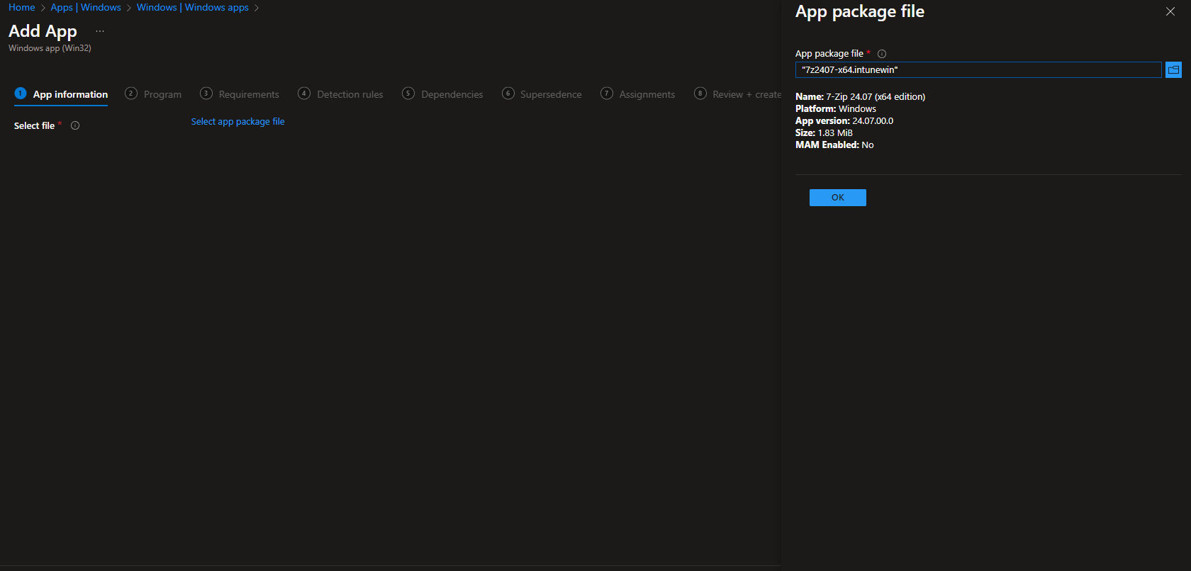 App information and publisher
